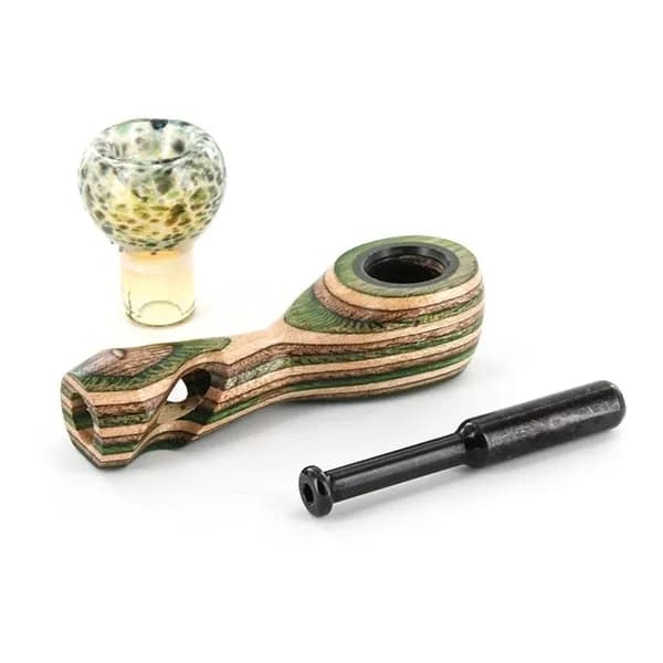 Hybridní skleněno-dřevěná dýmka Sparkle