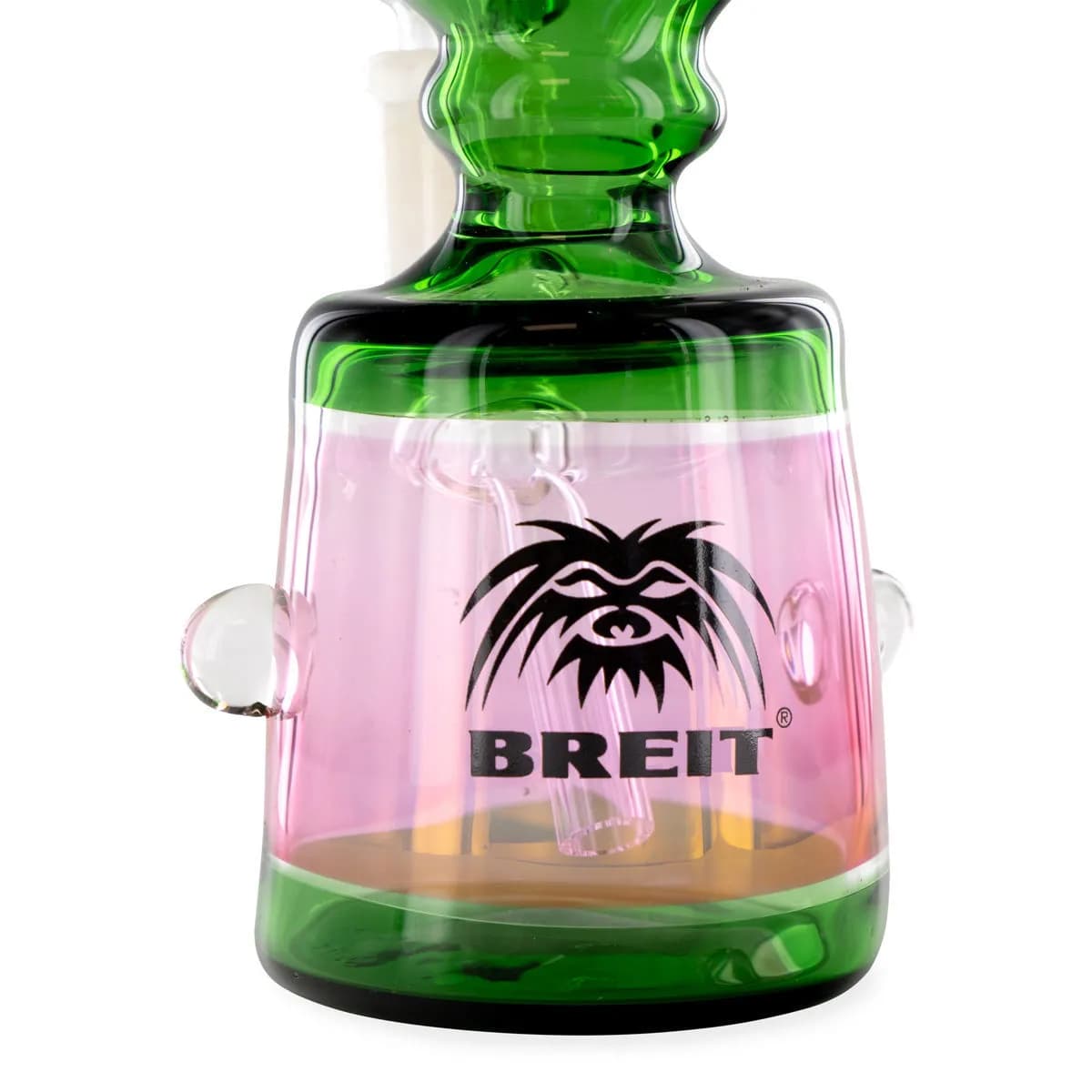 Mini skleněný bong s push kotlíkem Breit