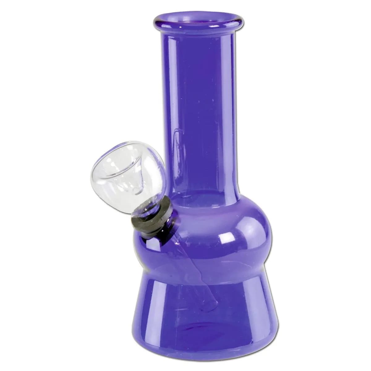 Mini průhledný skleněný bong