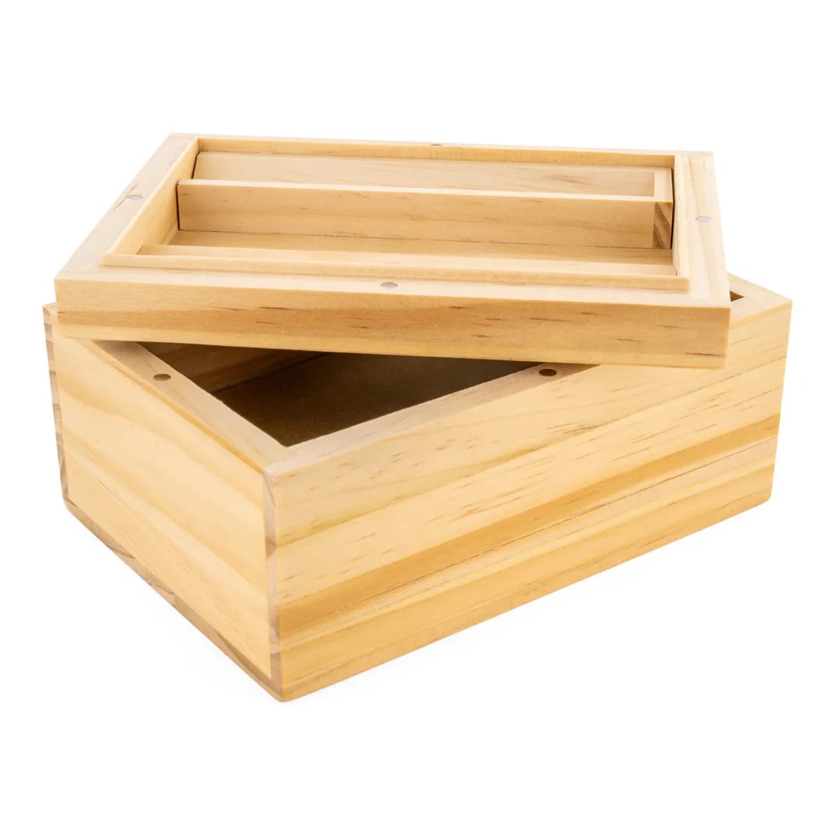 Dřevěný sítkový box