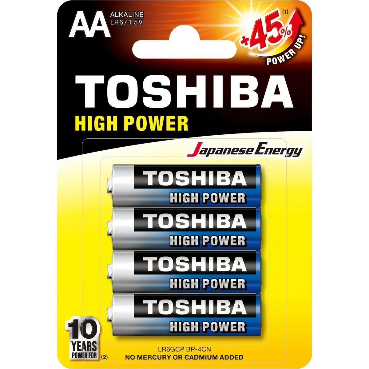 Alkalické baterie AA Toshiba