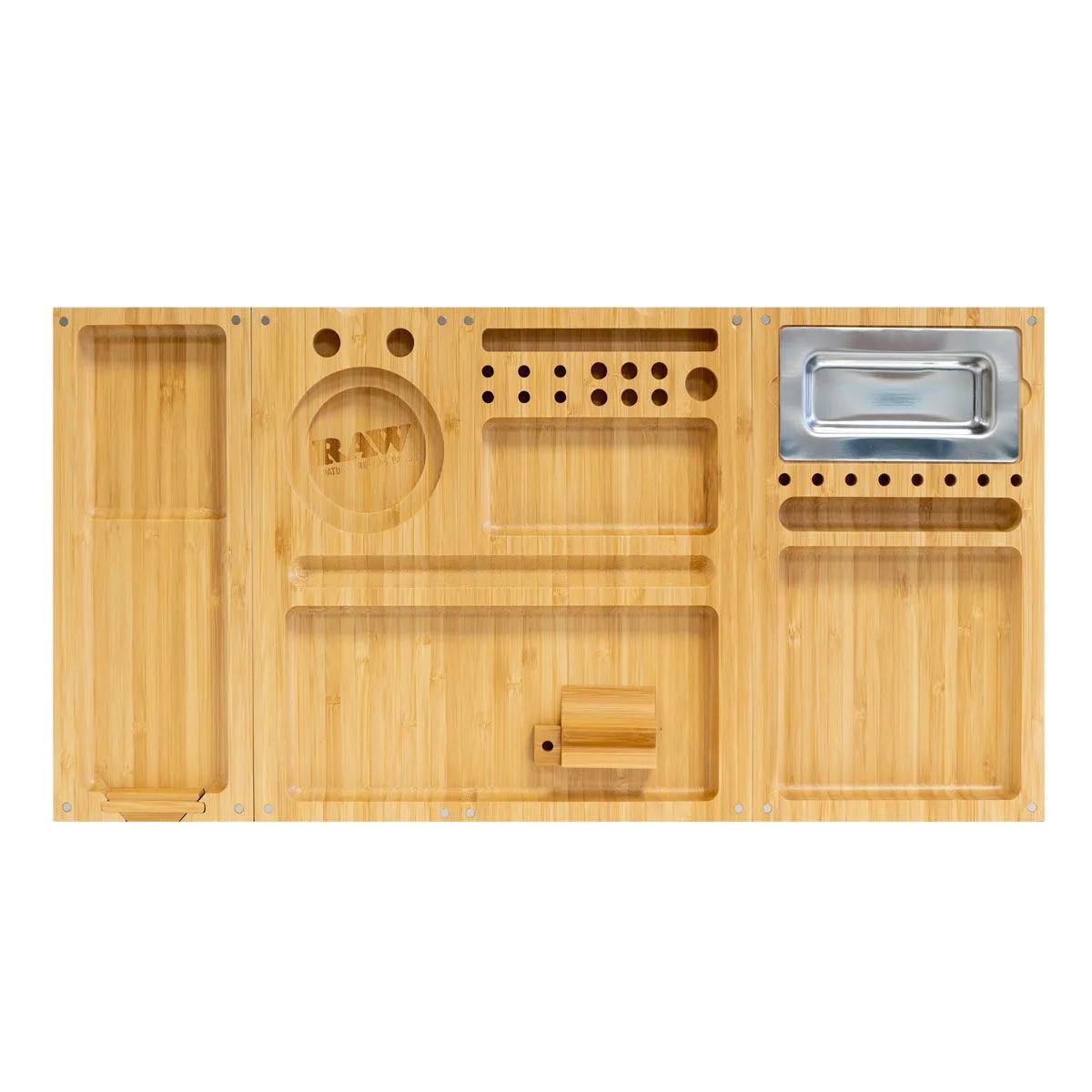 RAW Bamboo Triple Flip Rolling Tray - bambusová podložka na balení