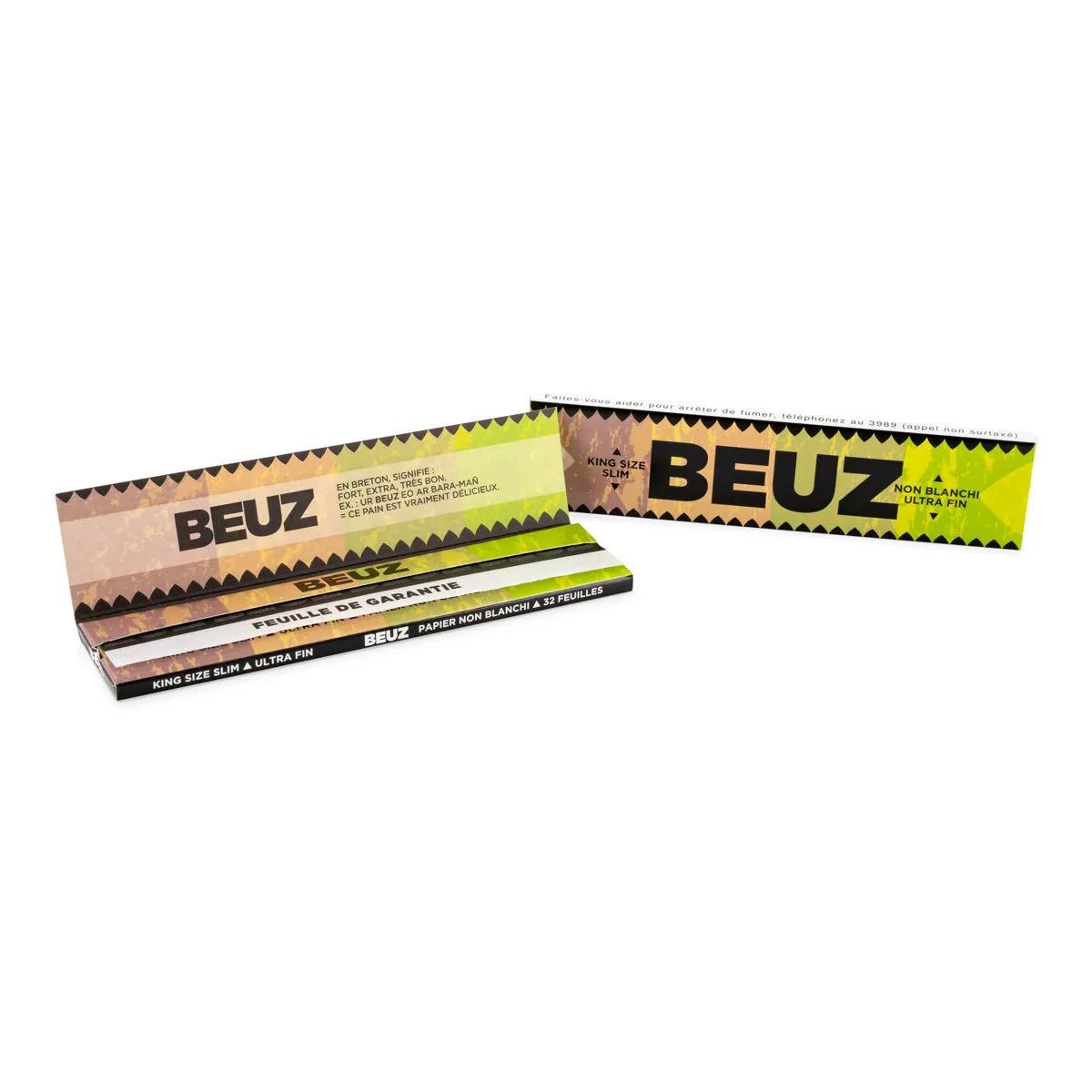 BEUZ Nebělené papírky King Size Slim