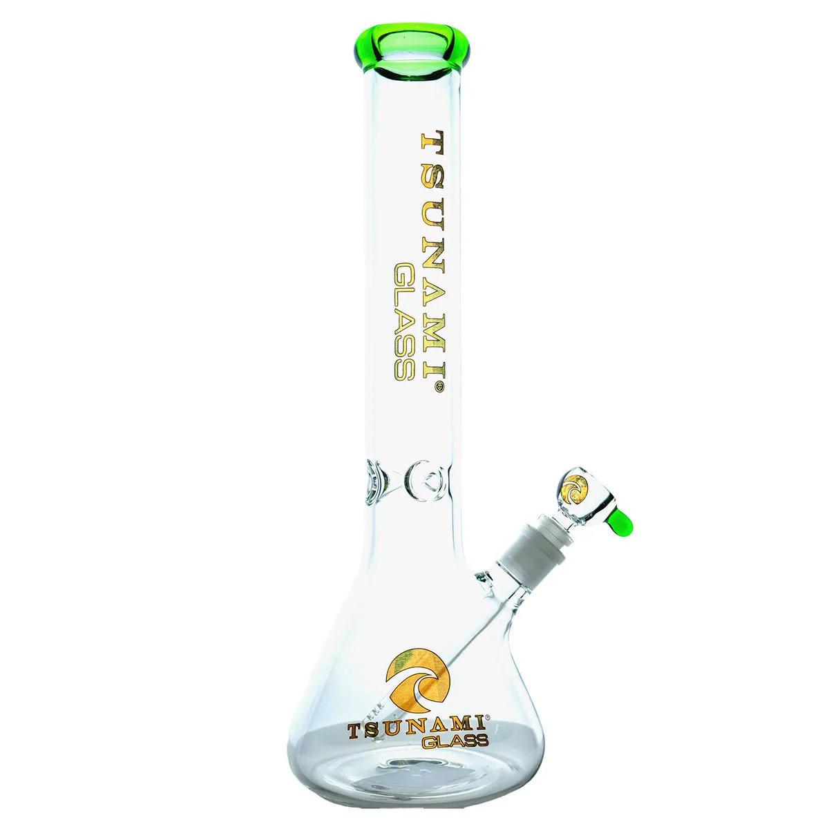 Bong s kuželovou základnou a ledovým chladičem 15'' (Tsunami Glass)
