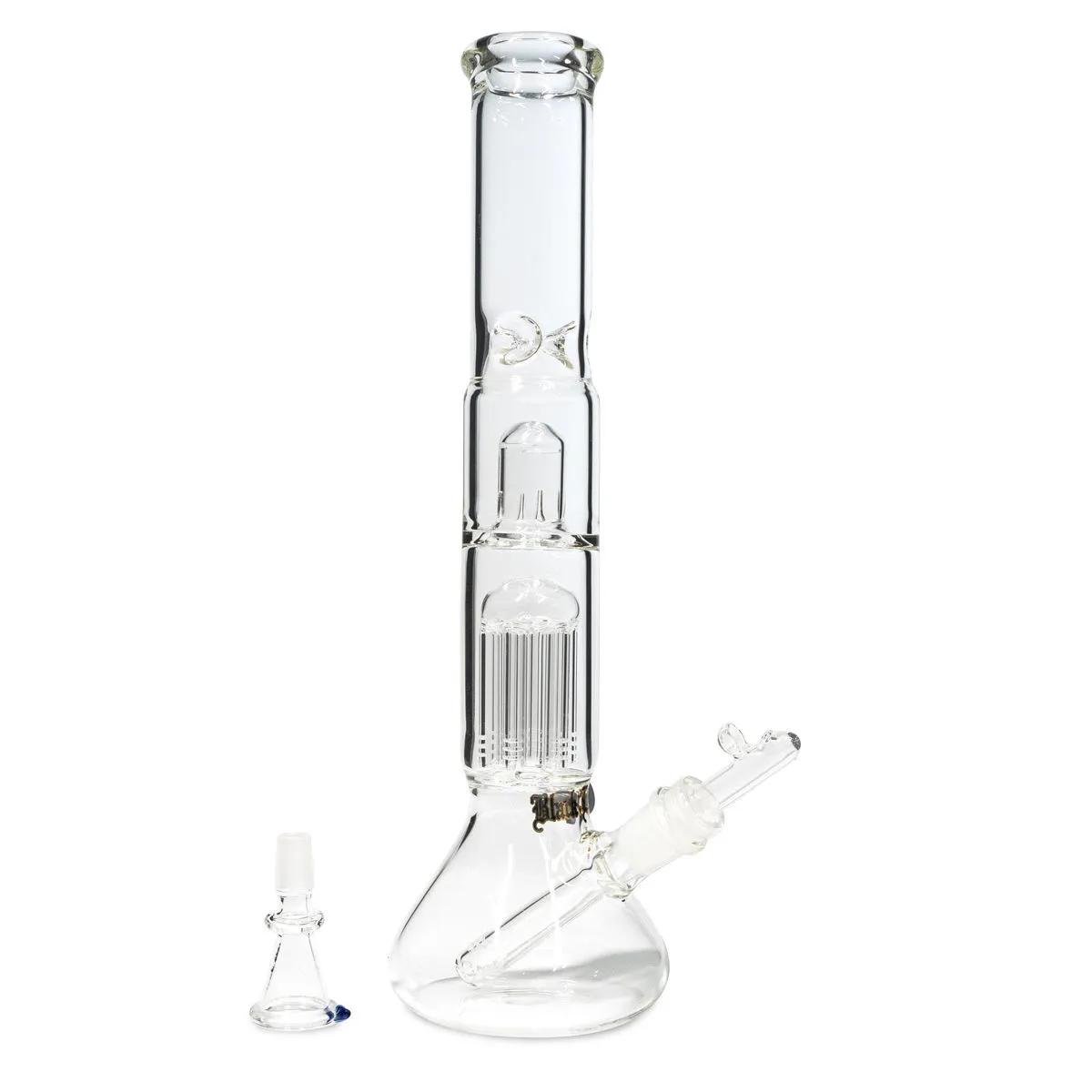Skleněný bong na bylinky a oleje Black Leaf