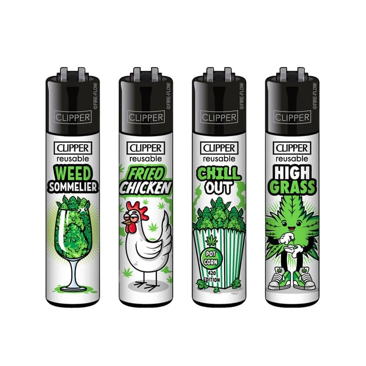 Zapalovač Clipper Classic Weed
