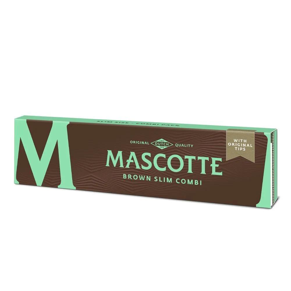 Mascotte Brown Slim Size papírky + trhací filtry