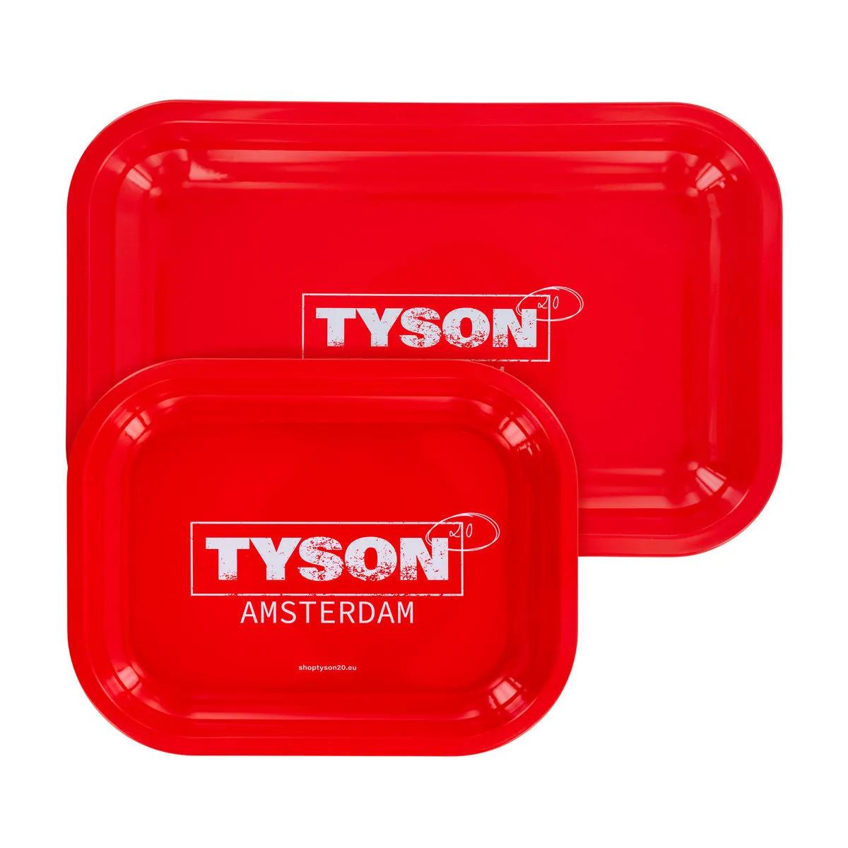 Kovový tácek na balení červený ''Tyson Amsterdam''