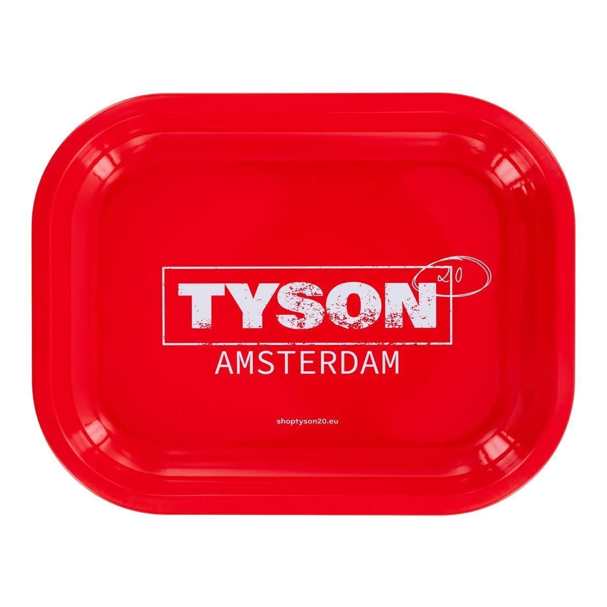 Kovový tácek na balení červený ''Tyson Amsterdam''