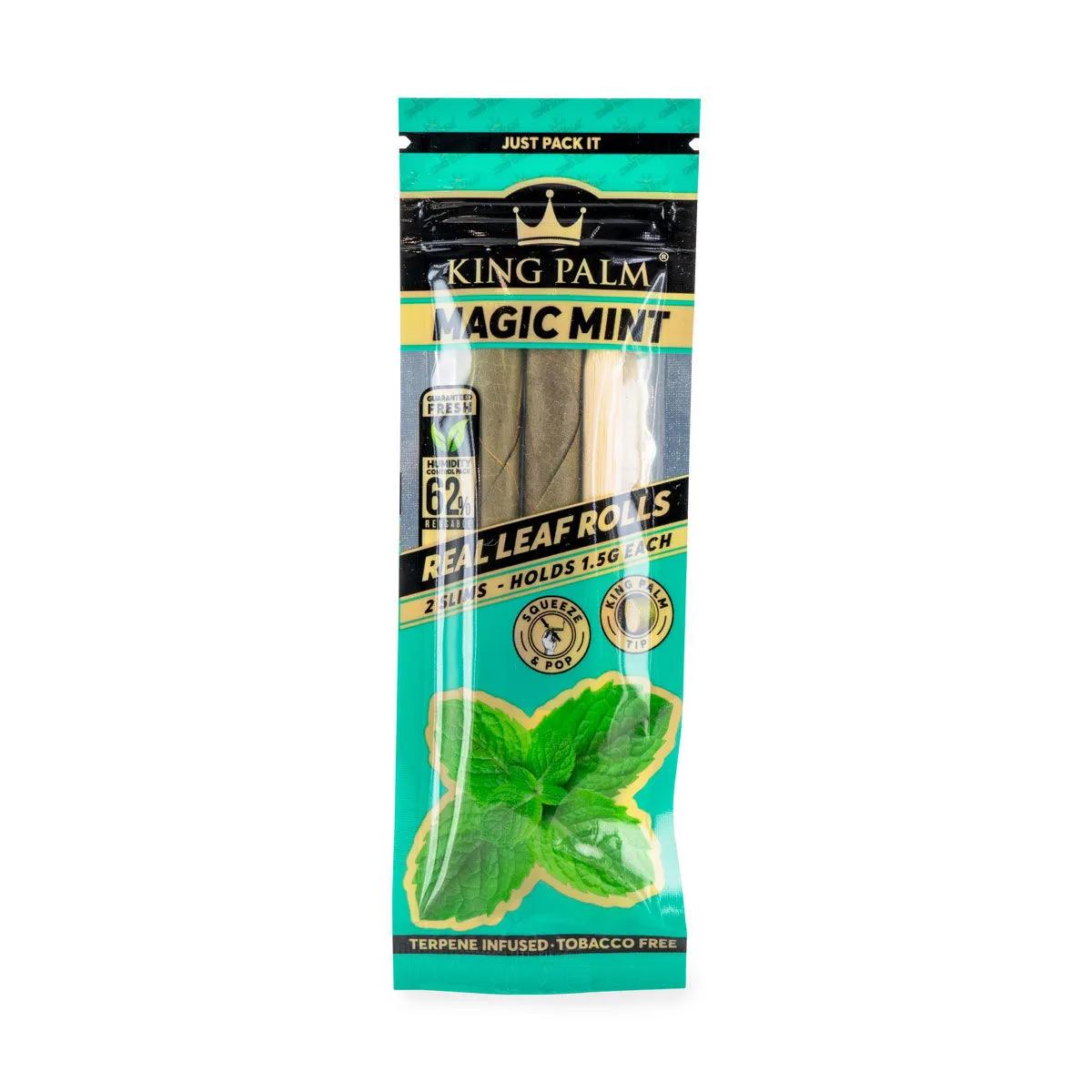 King Palm Přírodní předrolované kónusy Slim