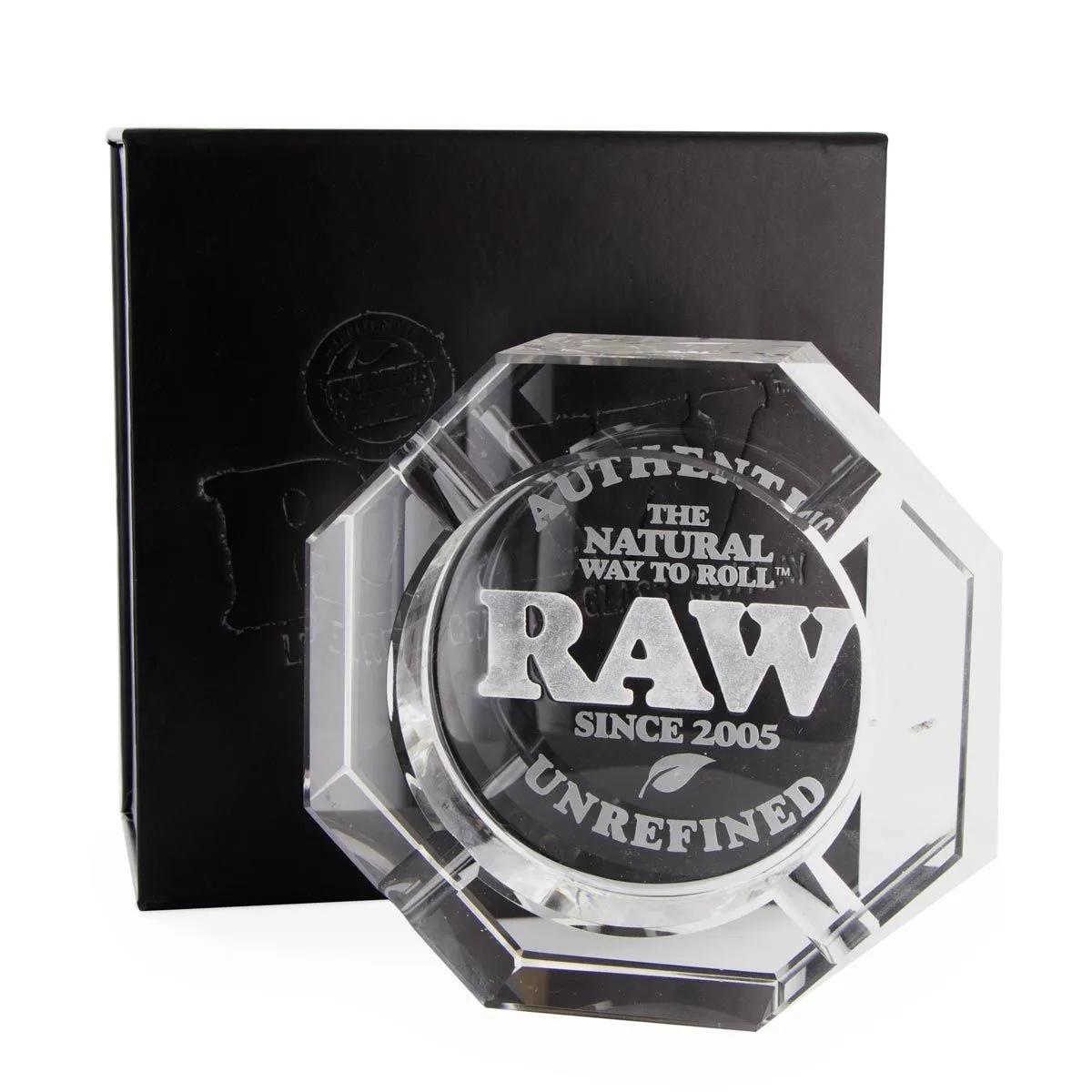 Křišťálový skleněný popelník RAW
