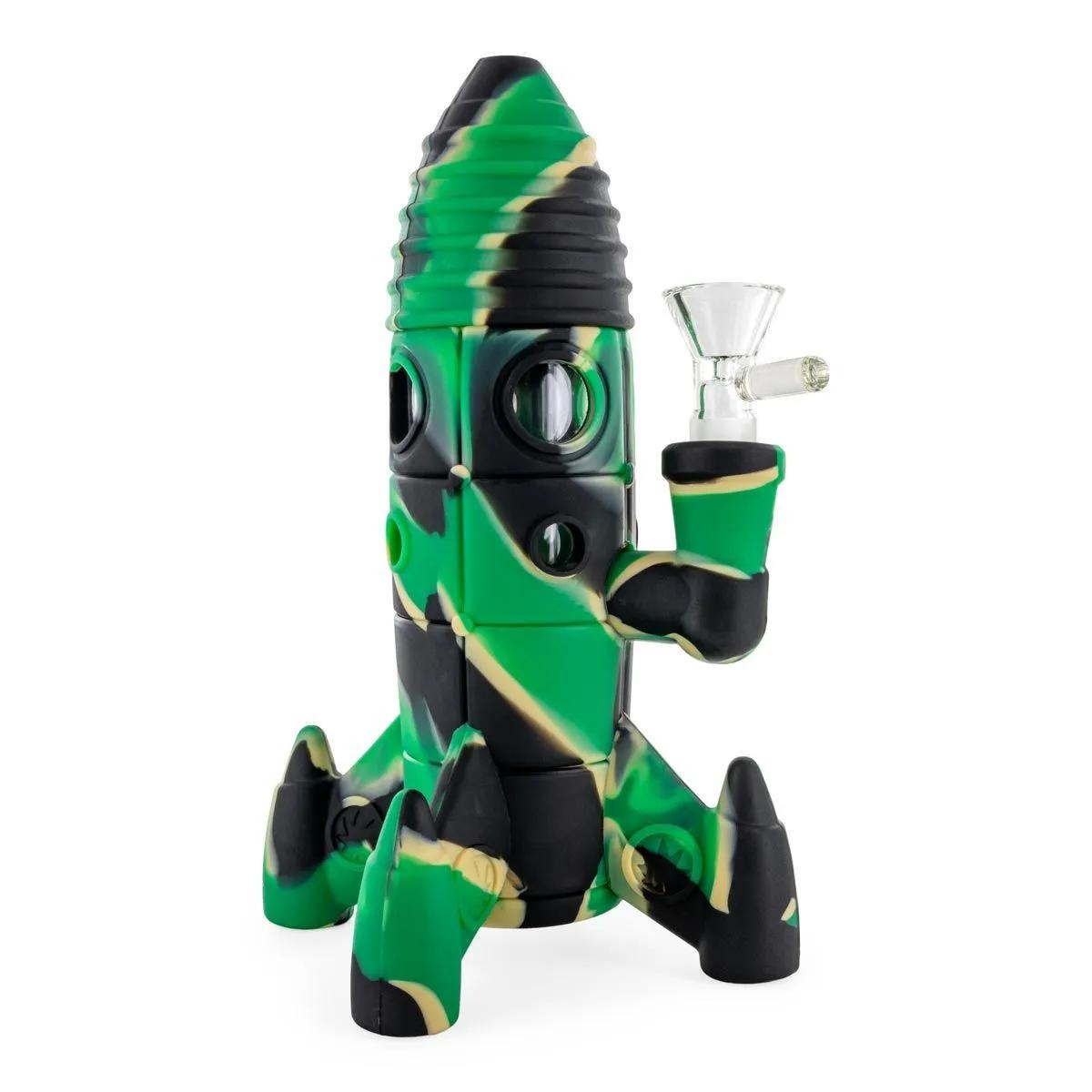 Silikonový bong Raketa s LED