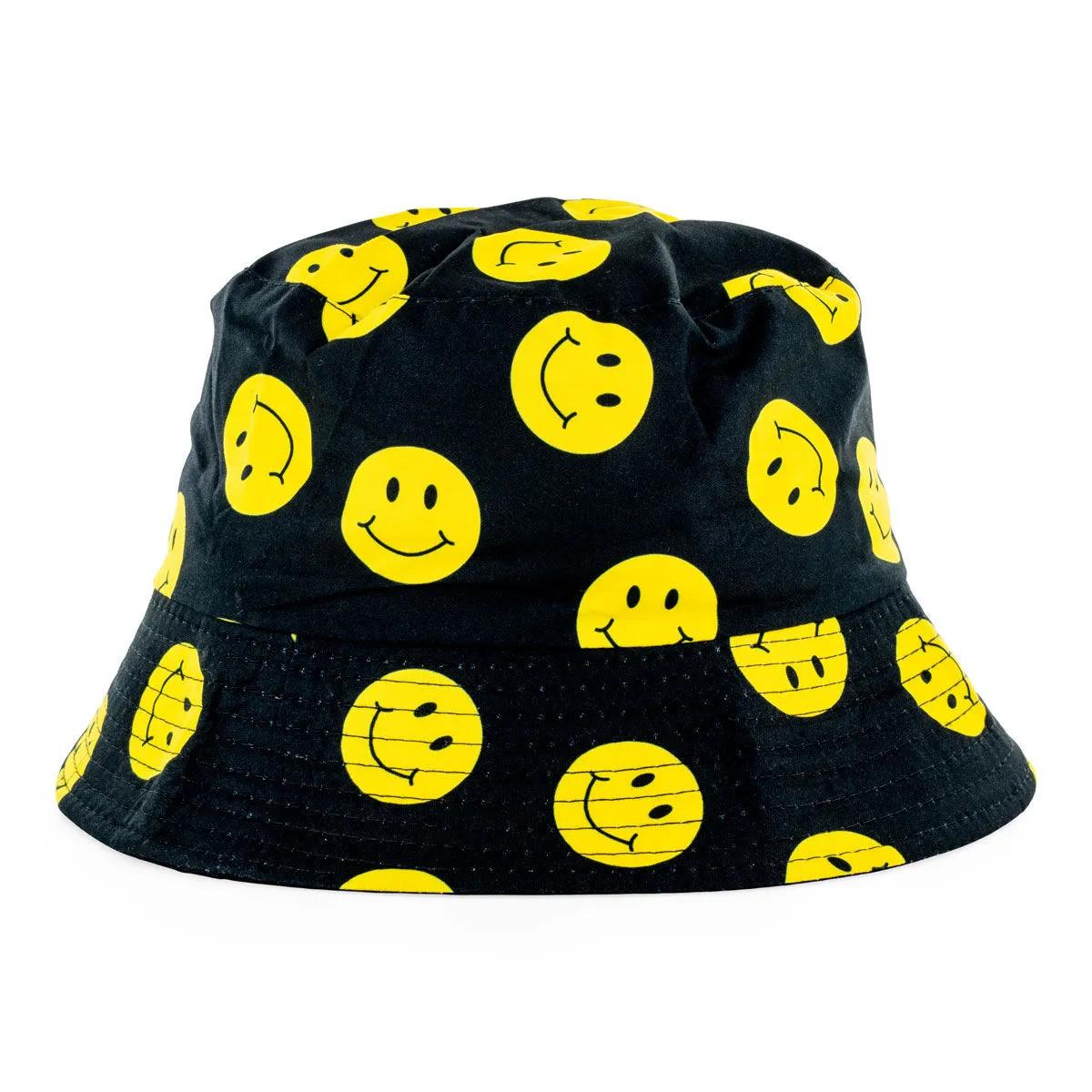 Klobouky Bucket Hat Smiley