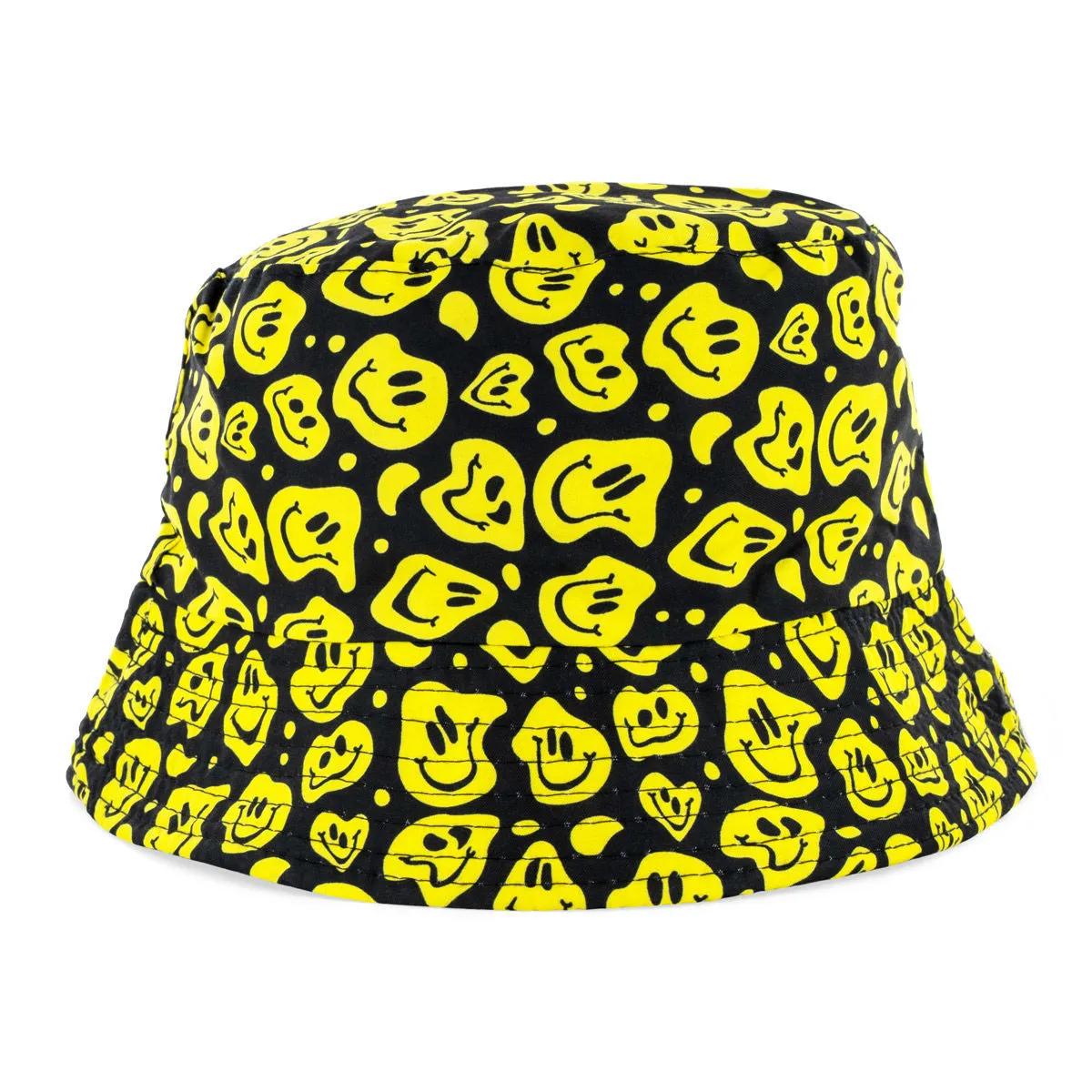 Klobouky Bucket Hat Smiley