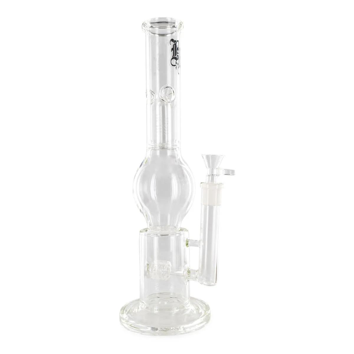Skleněný bong Black Leaf se třemi perkolátory