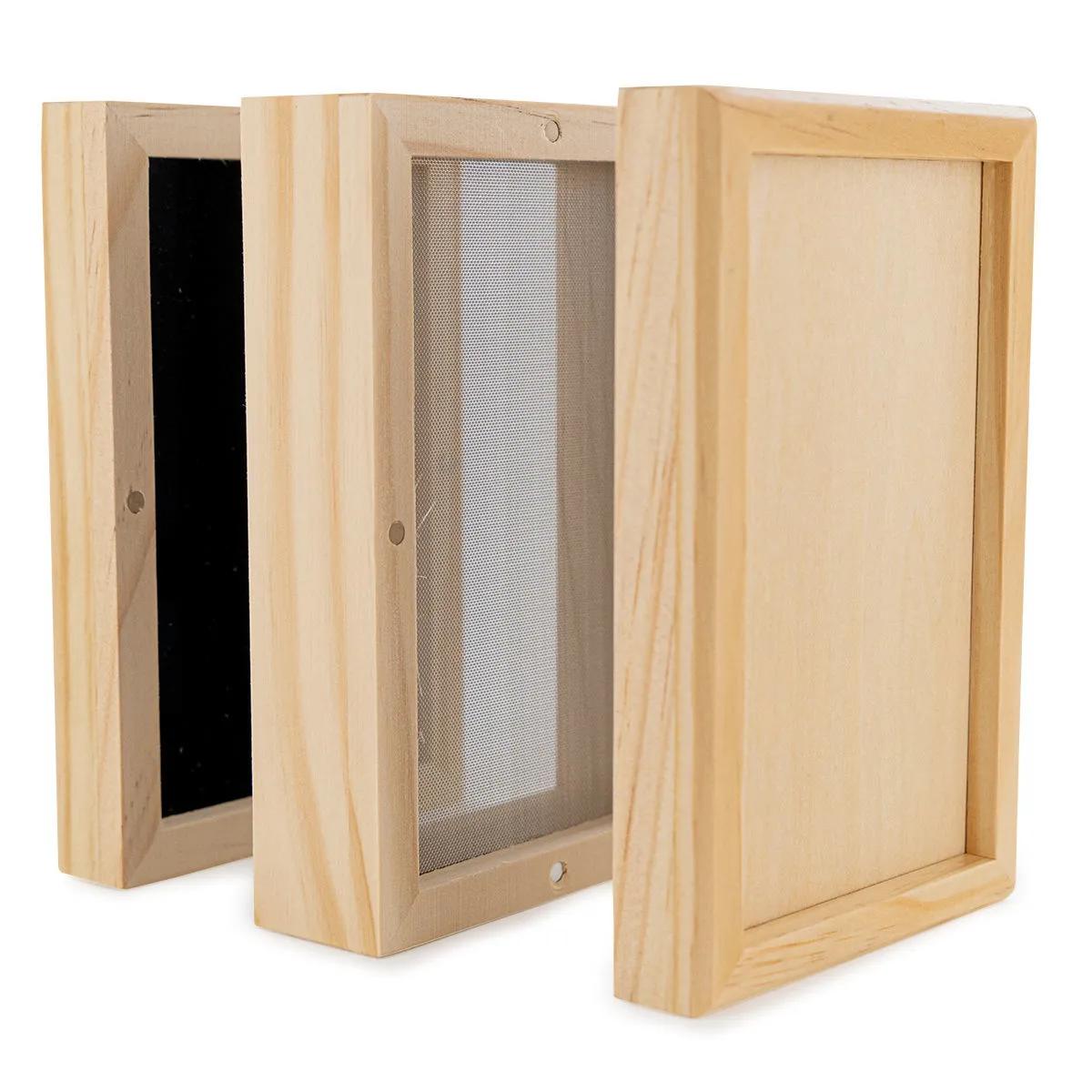Dřevěný sítkový box