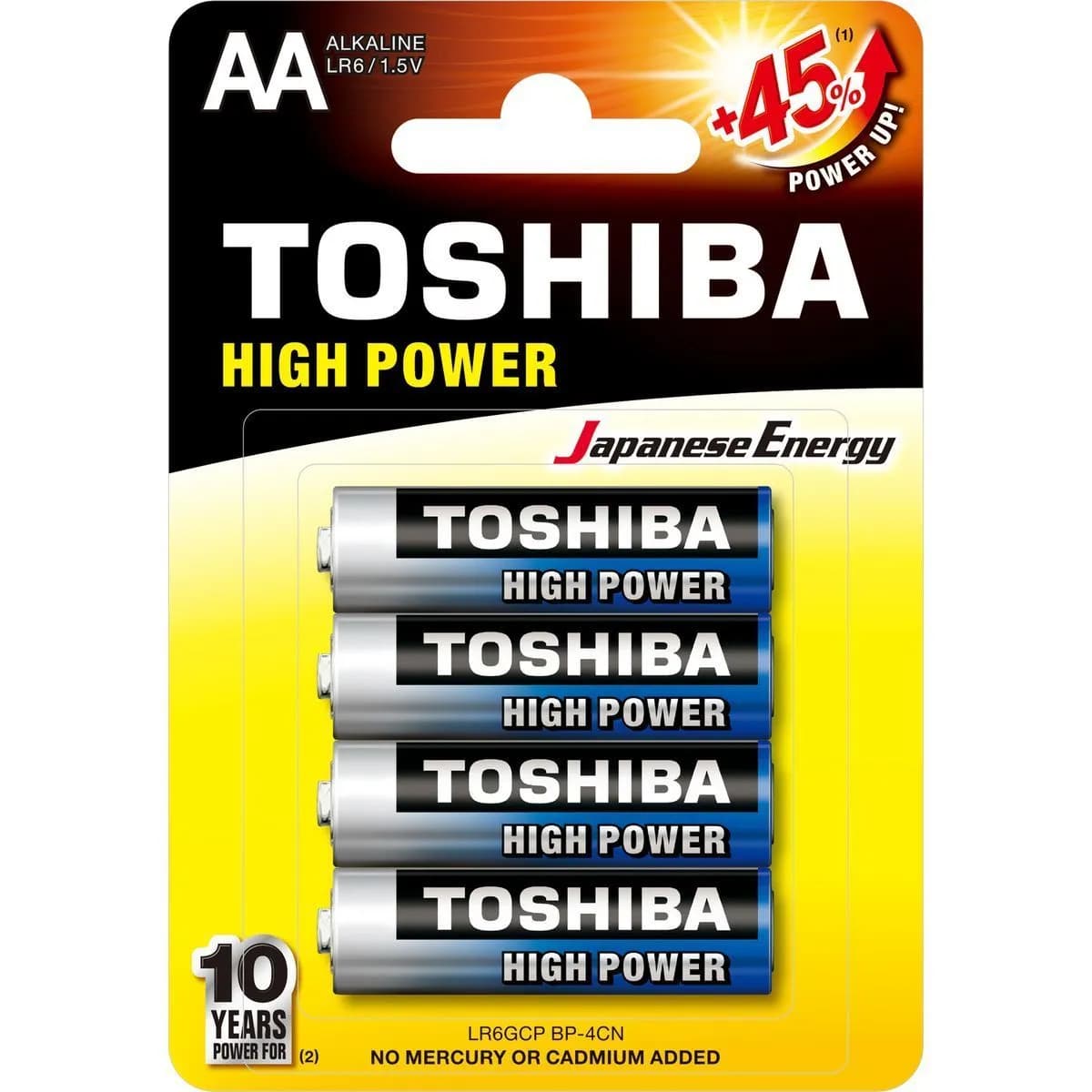Alkalické baterie AA Toshiba