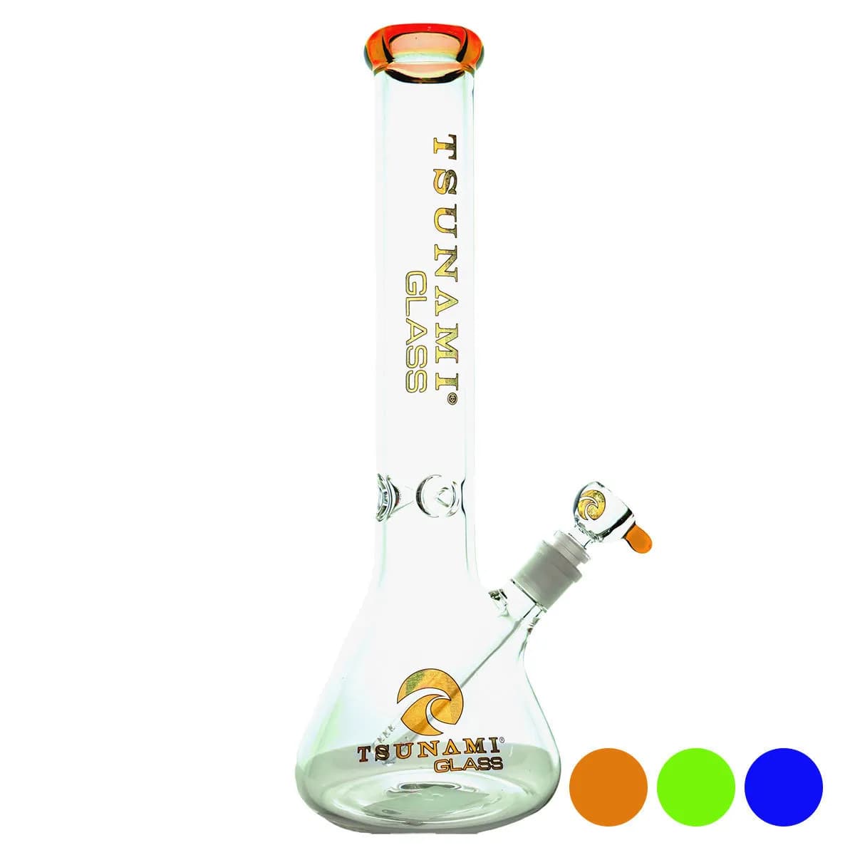 Bong s kuželovou základnou a ledovým chladičem 15'' (Tsunami Glass)