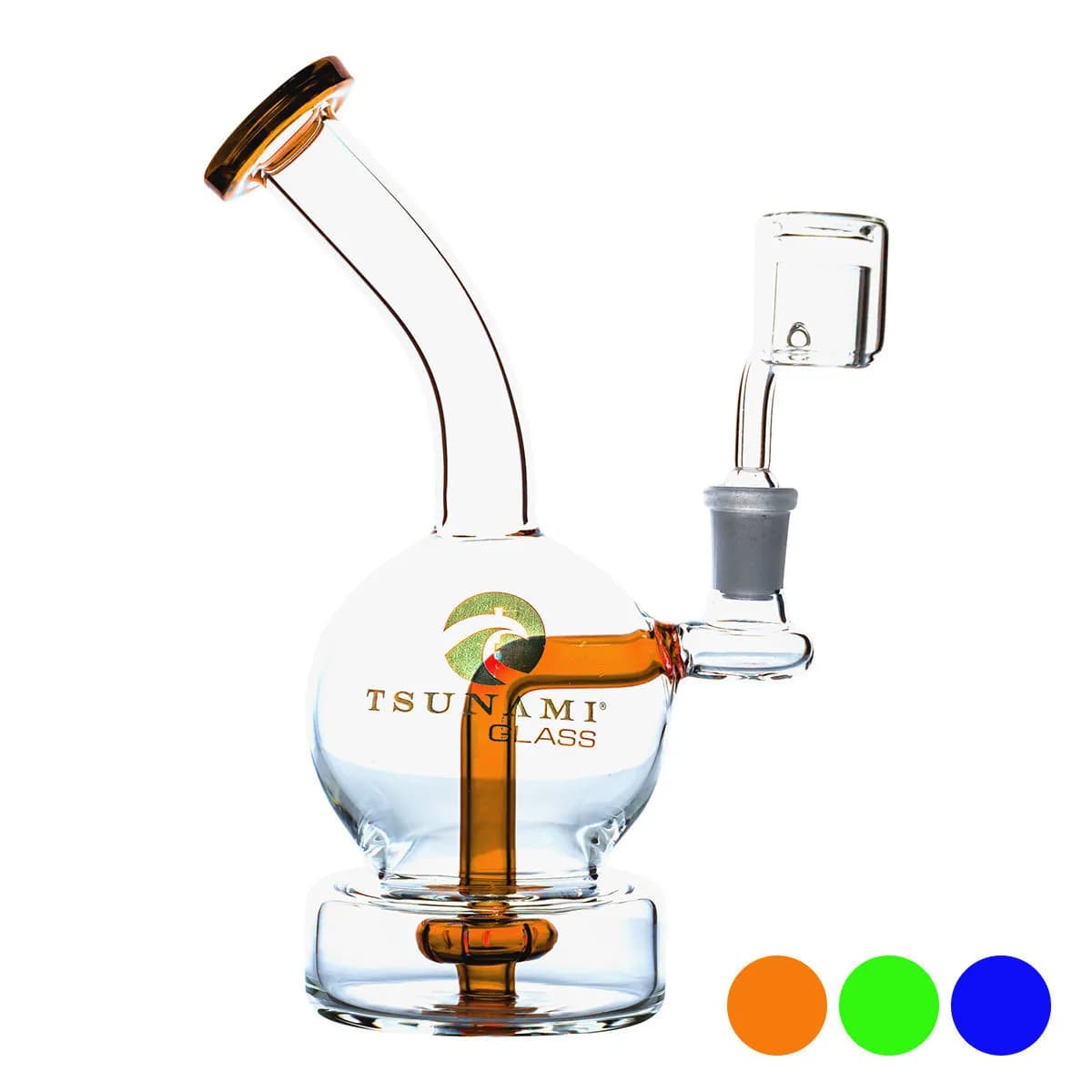 Dab rig Shower Head 7'' (Tsunami Glass)