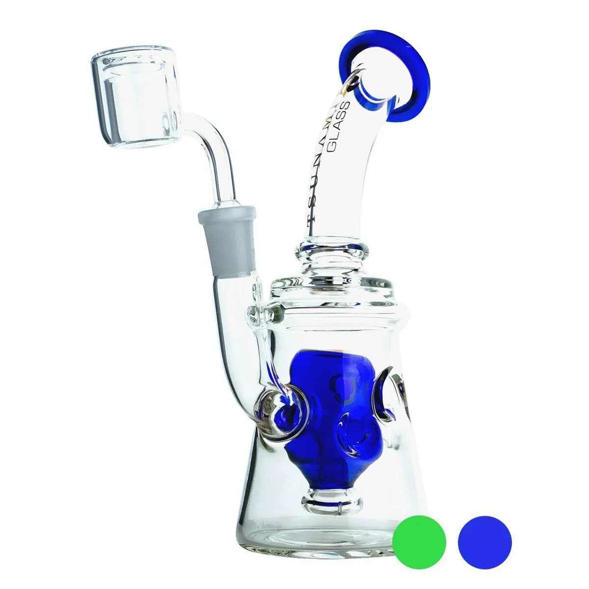 Dab rig Shower Head Swiss 9'' (Tsunami Glass)