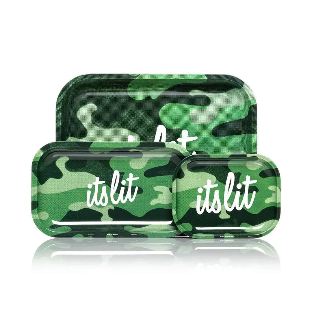 It's Lit! Podložka na balení světle zelená maskáčová