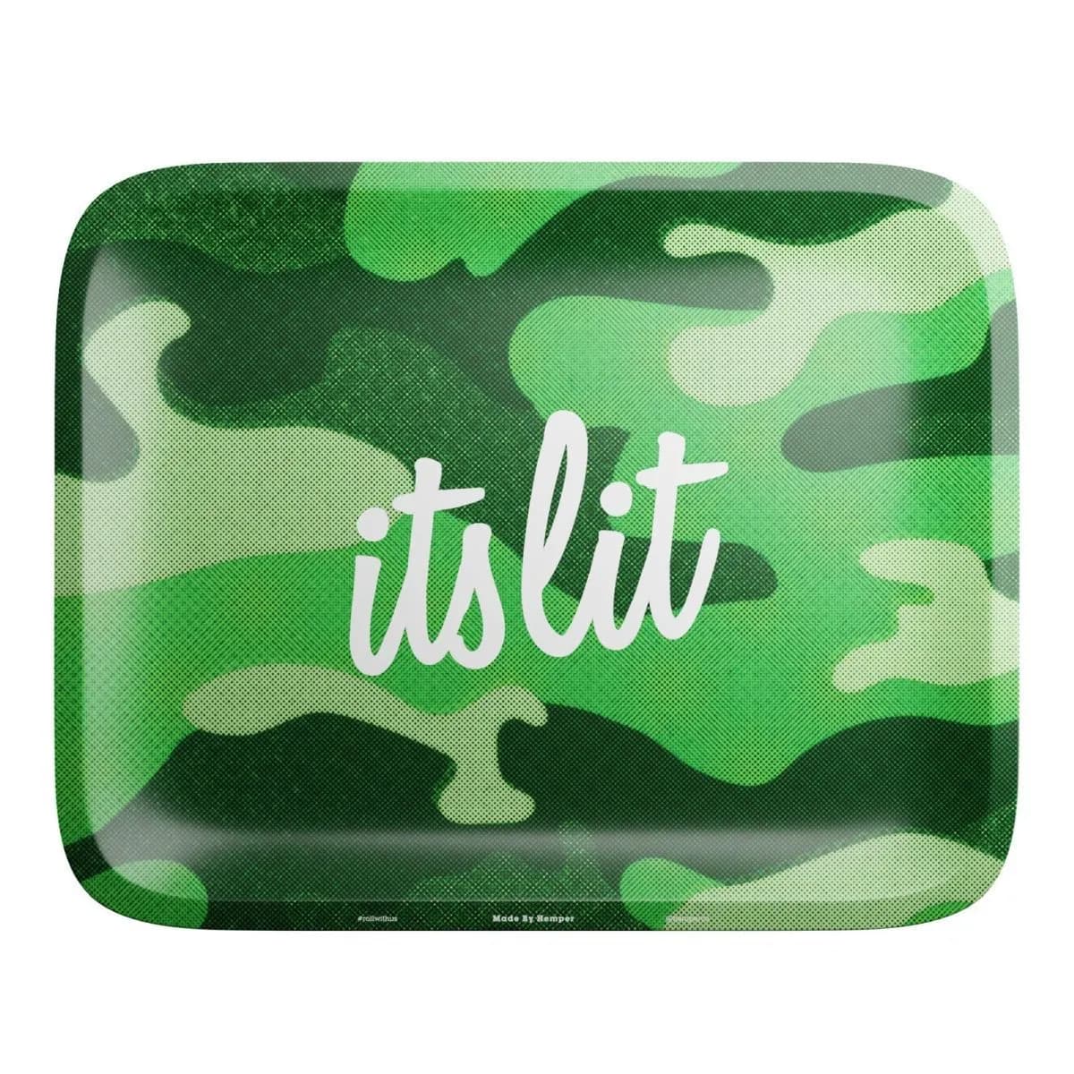 It's Lit! Podložka na balení světle zelená maskáčová