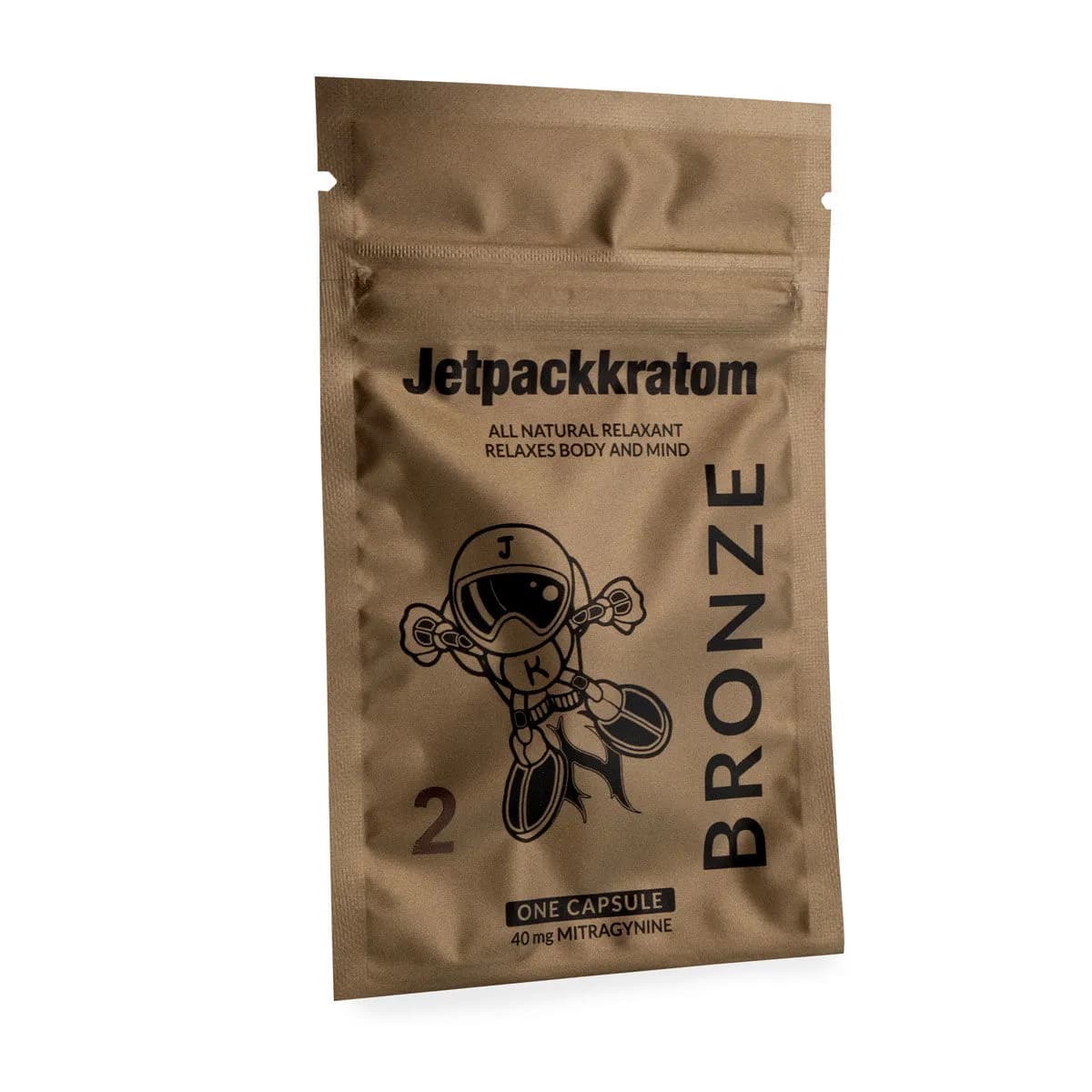 Jetpackkratom BRONZE 40mg extrakt – kapsle