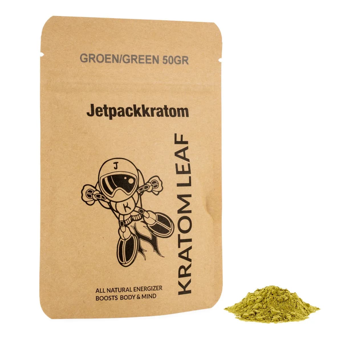 Jetpackkratom Kratom zelený prášek