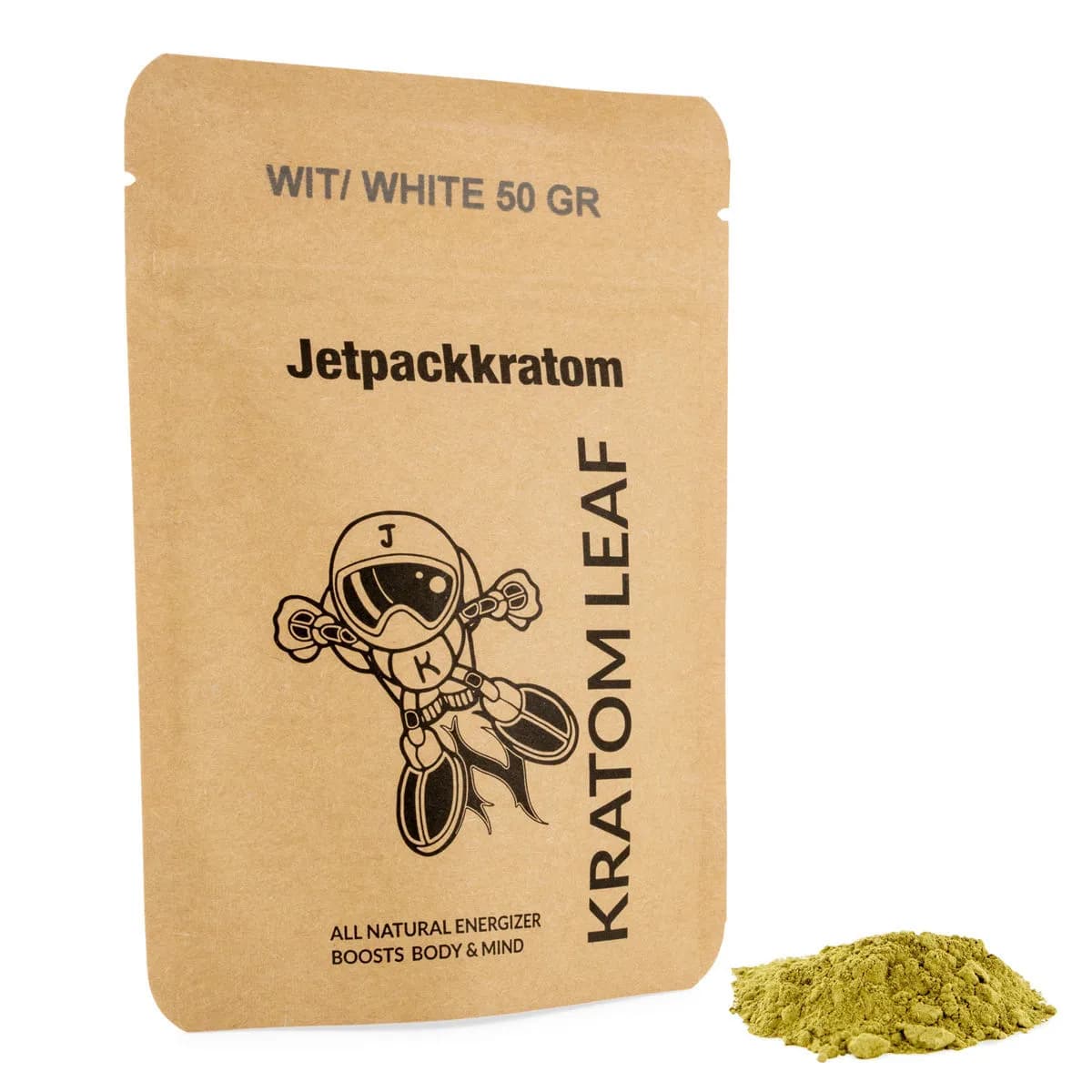 Jetpackkratom Kratom White Powder - bílý kratom v prášku
