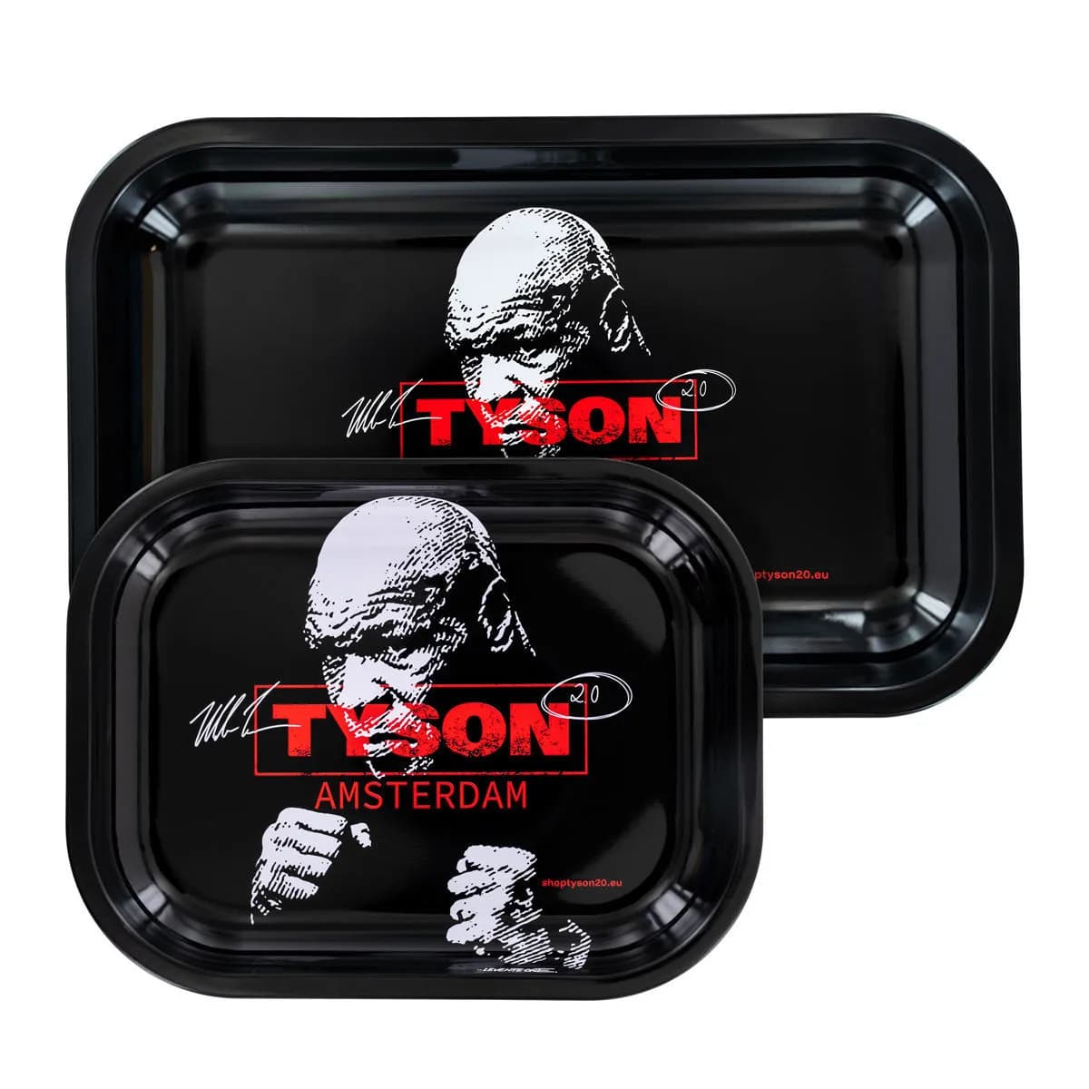 Tyson 2.0 Metal Rolling Tray Black "Boxing Mike"