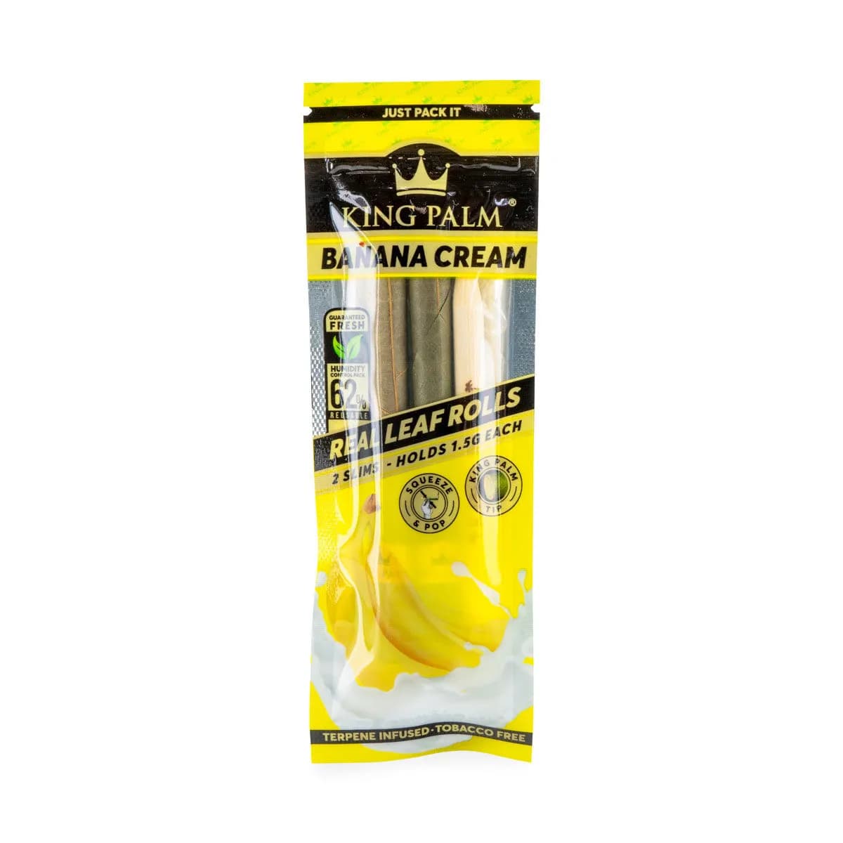 King Palm Přírodní předrolované kónusy Slim
