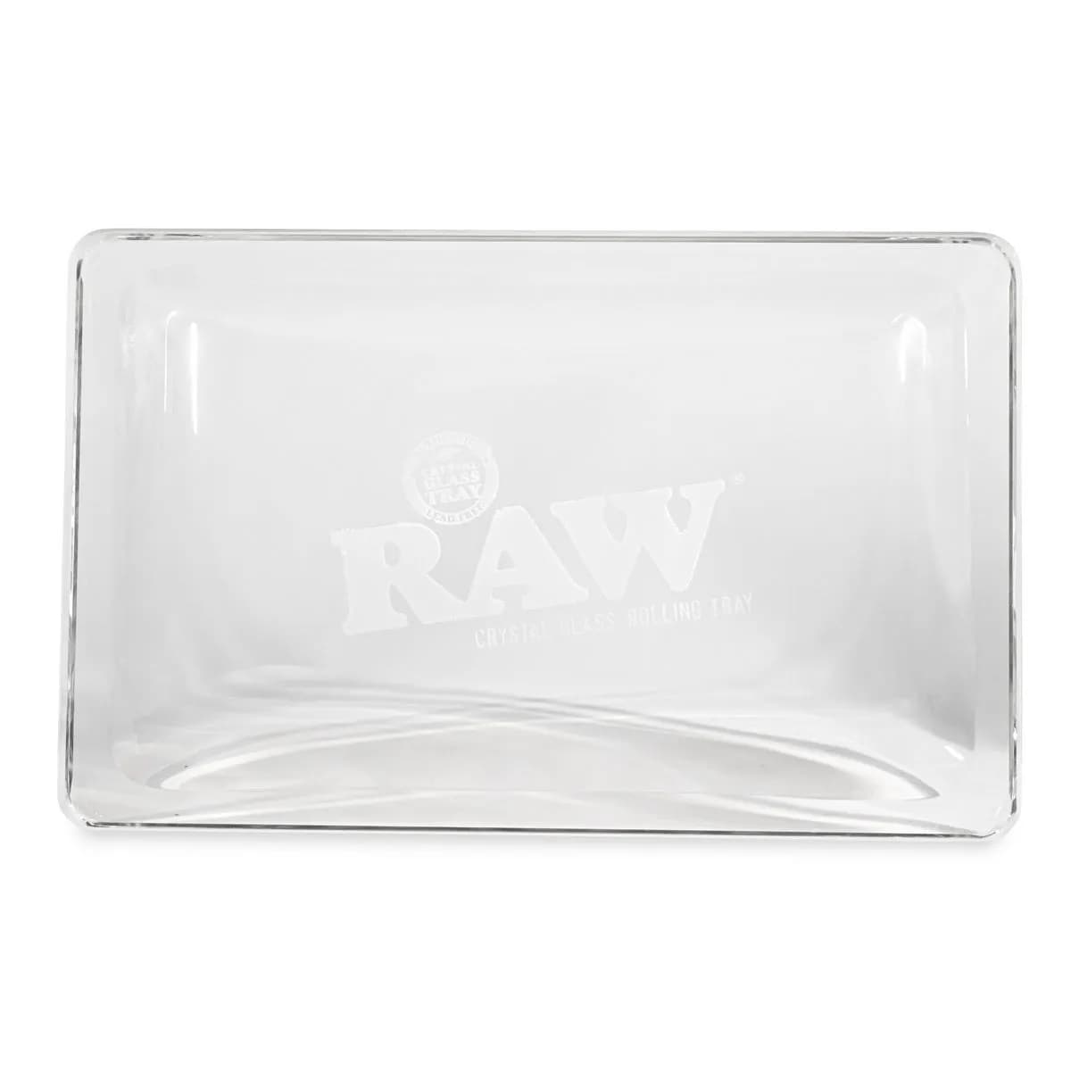 RAW Crystal Glass Rolling Tray - skleněný tácek na balení