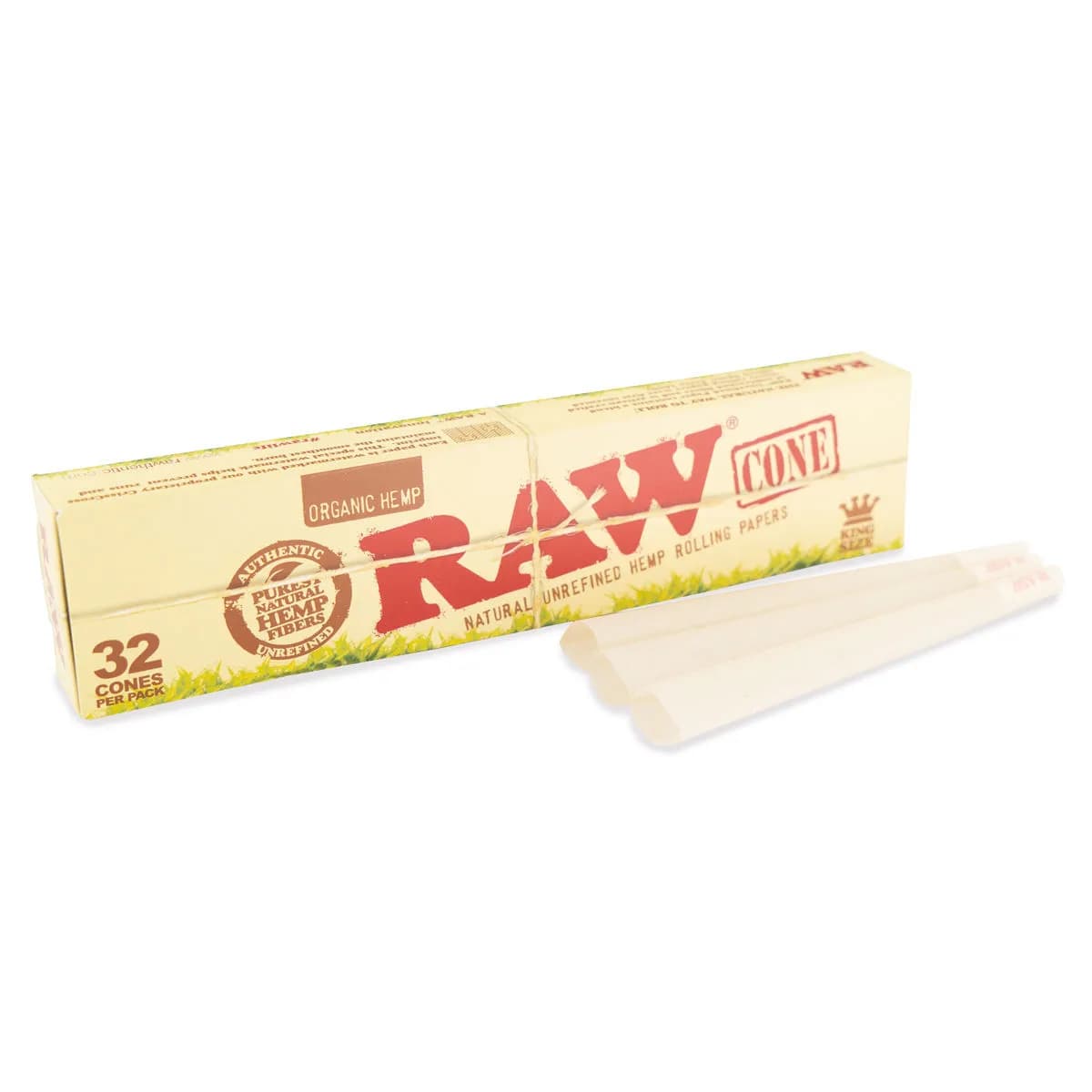 RAW Hemp Cones – předbalené kónusy z konopného papíru (32 ks)