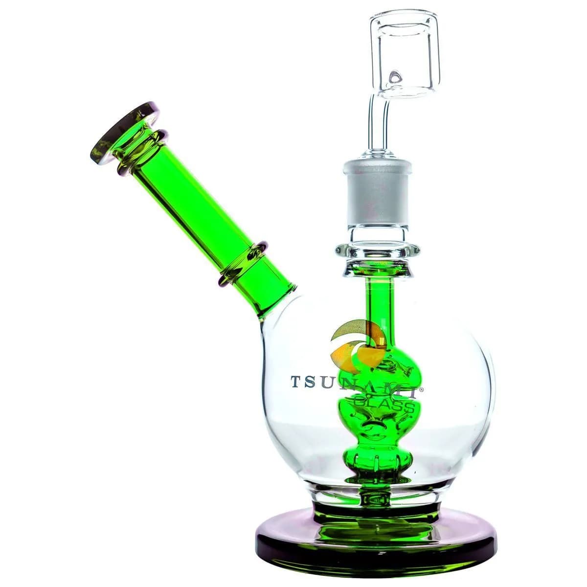 Dab rig Shower Head s boční krkovicí 8″ (Tsunami Glass)