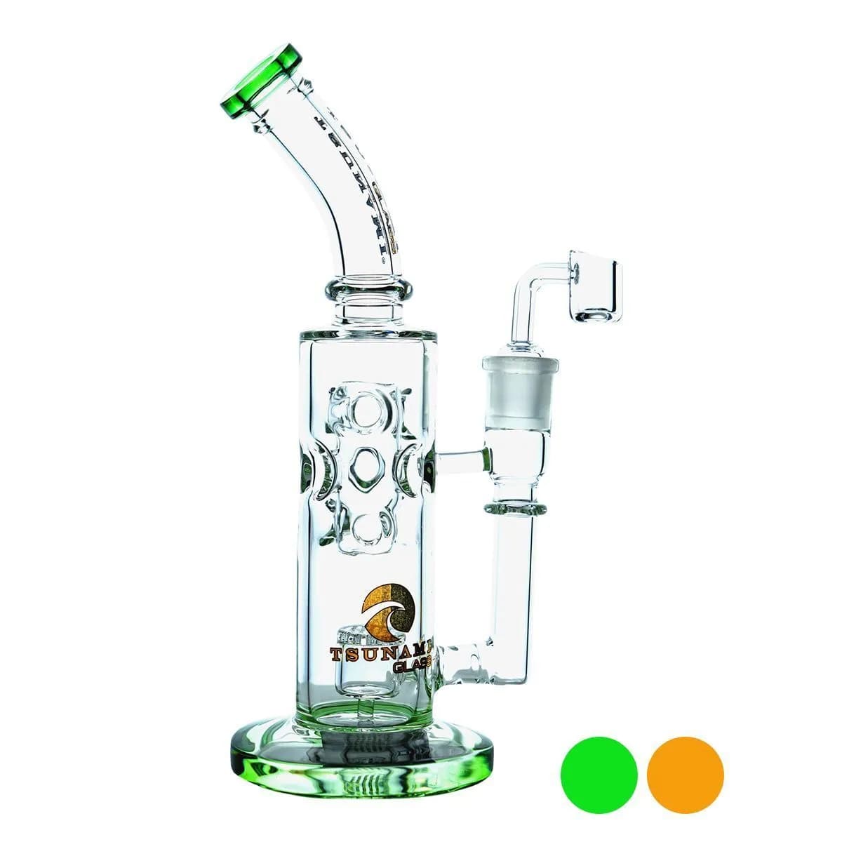 Dab rig Shower Head Swiss 11'' (Tsunami Glass)