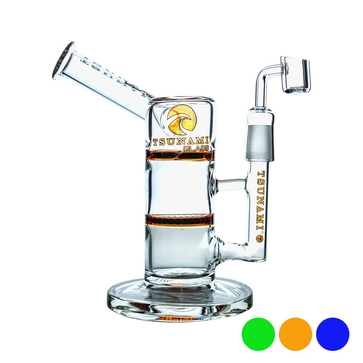Dab Rig Tsunami Glass Honey Turbine s bočním hrdlem 9"