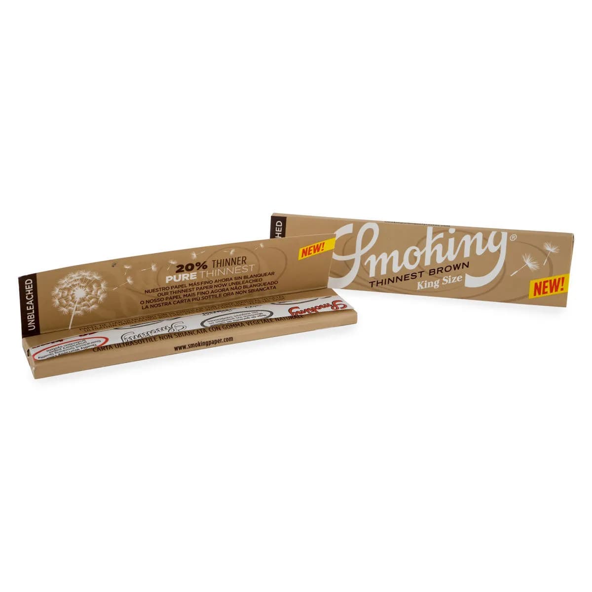 Smoking Thinnest Brown King Size papírky