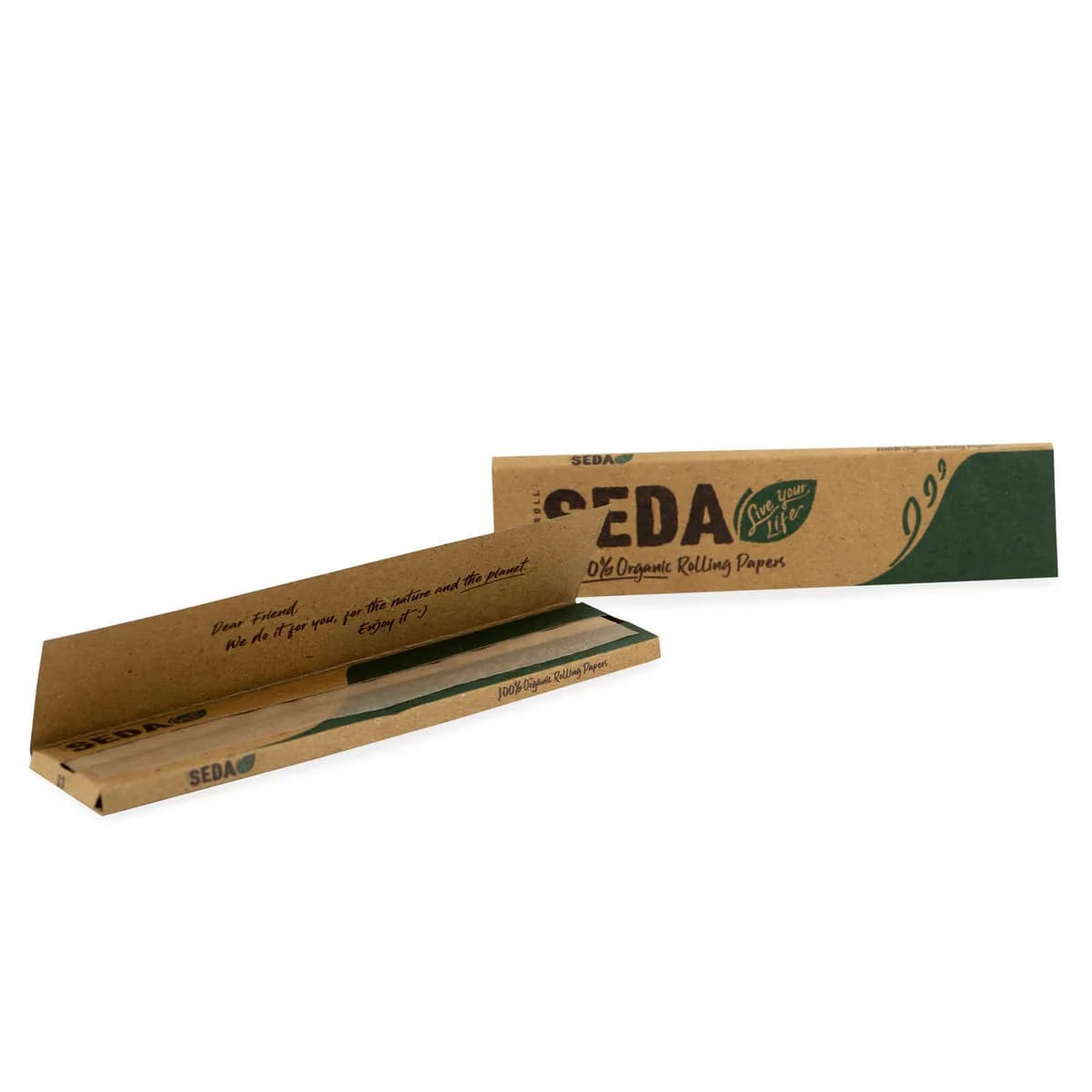 Udržitelné King Size papírky (Roll Seda)