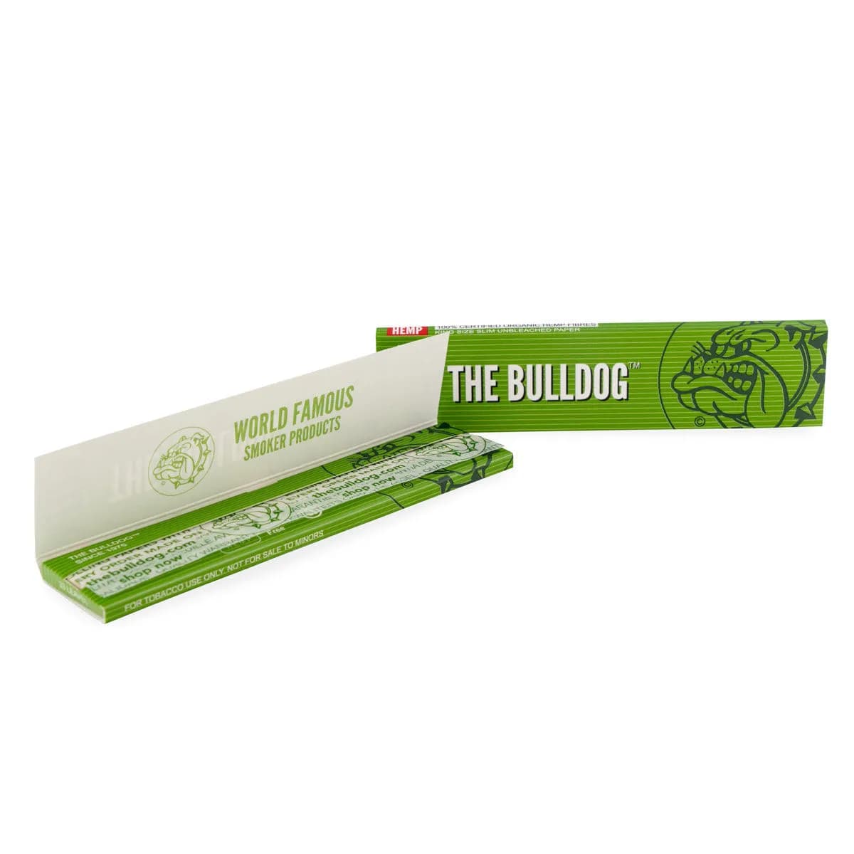 The Bulldog Hemp Green konopné papírky