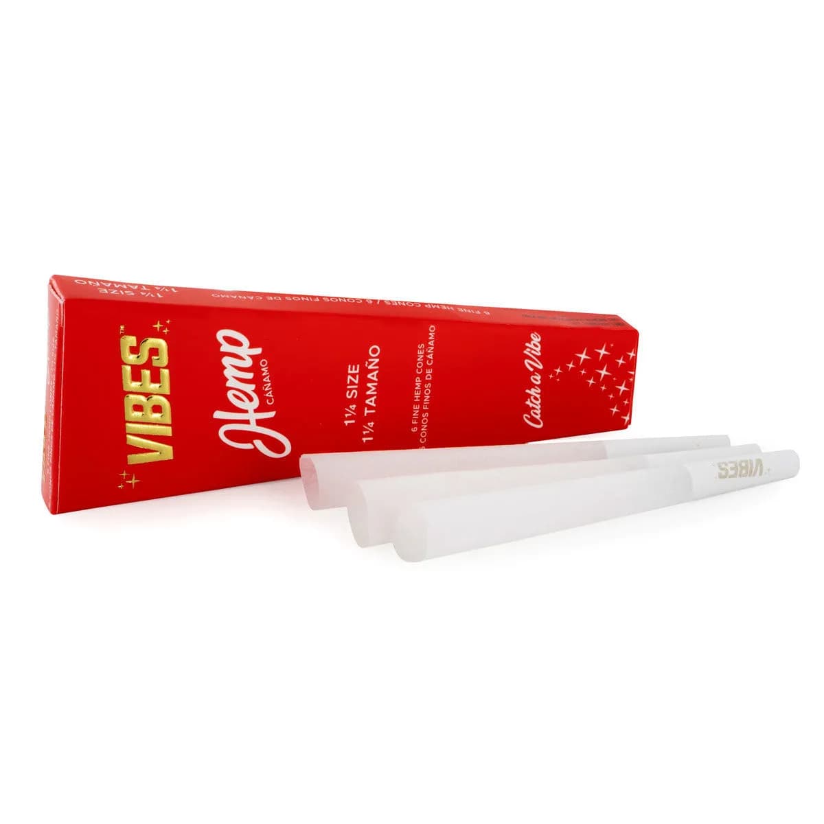 Vibes Hemp Cones 1¼ – předrolované konopné kornoutky