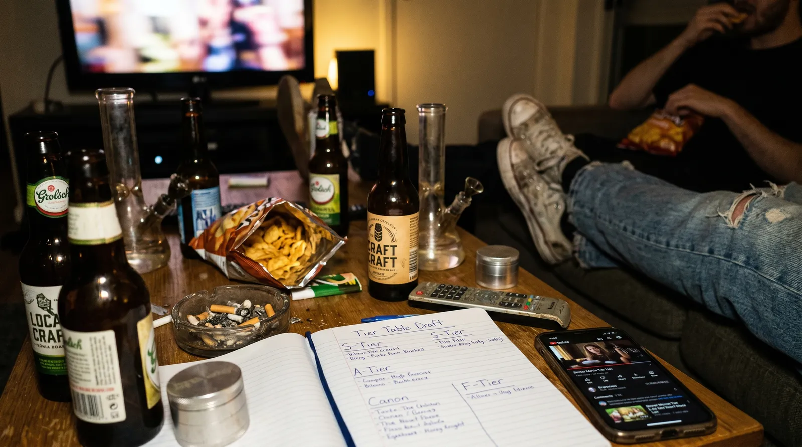 AZARIUS · Nejlepší stoner filmy seřazené — tier tabulka